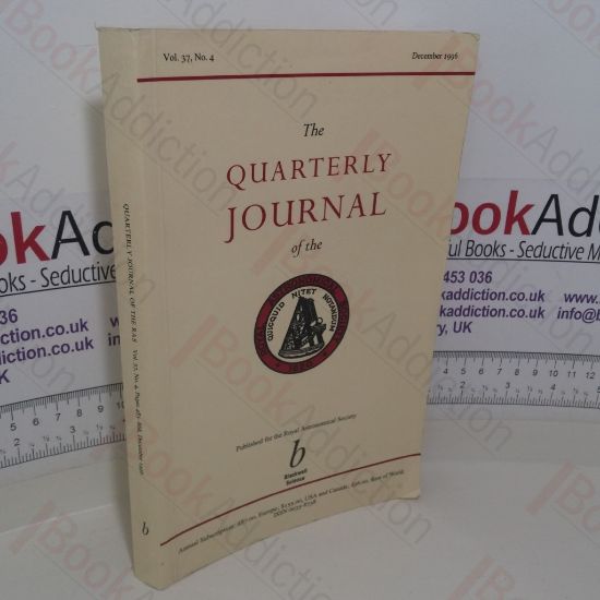 Picture of The Quarterly Journal of the Royal Astronomical Society (Vol. 37, No. 4, December 1996)