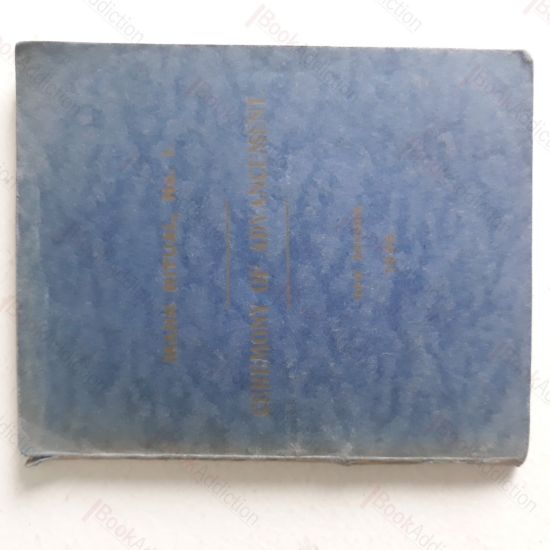 Picture of Ceremony of Advancement, with form of Opening and Closing a Lodge of Mark Master Masons, and Lecture