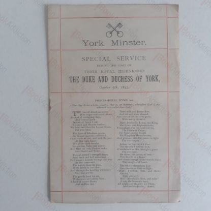 Picture of Special Service During the Visit of Their Royal Highnesses The Duke and Duchess of York, October 5th, 1893