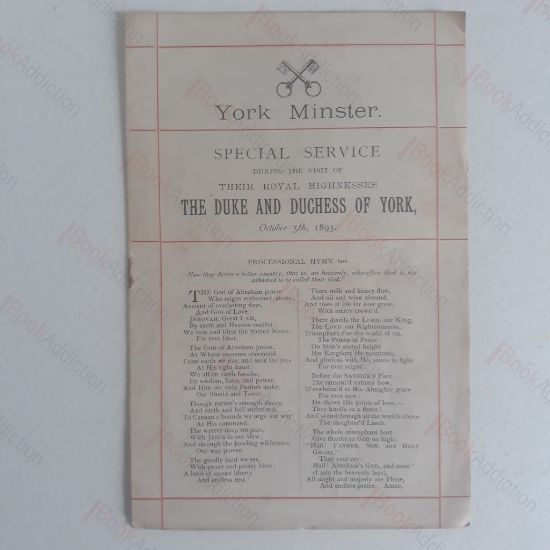 Picture of Special Service During the Visit of Their Royal Highnesses The Duke and Duchess of York, October 5th, 1893