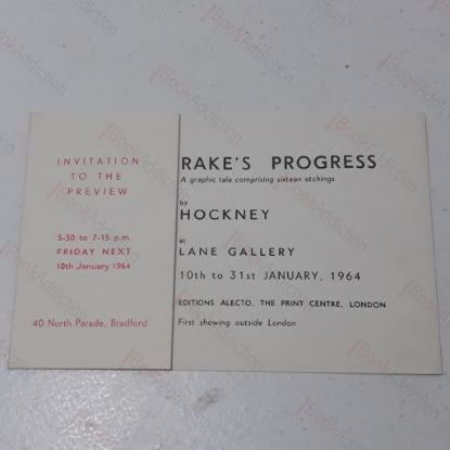 Picture of Invitation to the Preview of David Hockney's A Rake's Progress, 10 January 1964