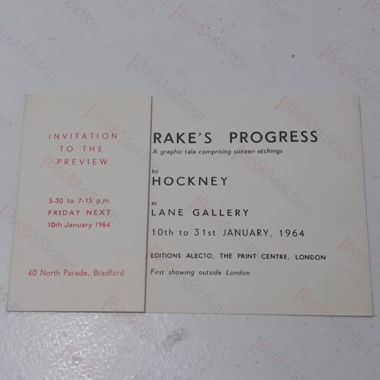 Picture of Invitation to the Preview of David Hockney's A Rake's Progress, 10 January 1964