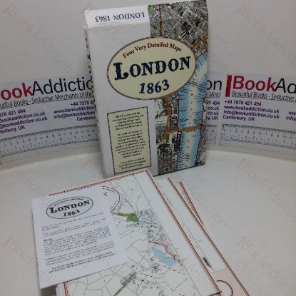 Picture of Four Very Detailed Maps, London 1863: All of London with the Surrounding Countryside and Outlying Villages such as Hampstead, Stratford, Merton and Beckenham
