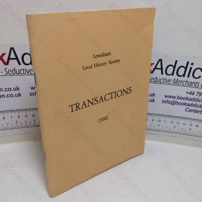 Picture of Transactions, Lewisham Local History Society, 1980