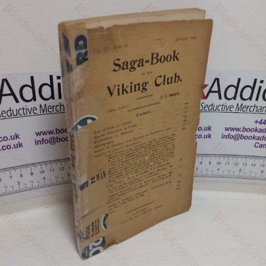 Picture of Saga-book of the Viking Club, Volume III, Part II, January 1903