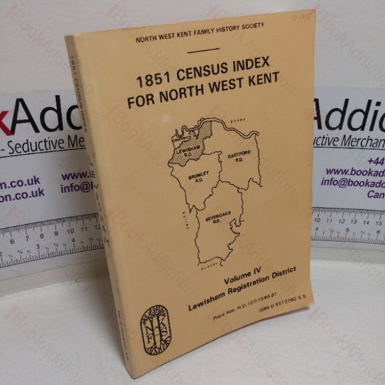 Picture of 1851 Census Index for North West Kent, Volume IV - Lewisham Registration District